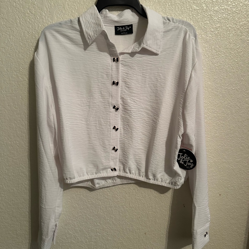 Jolie & Joy White Crop Top
